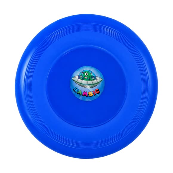 Детская игрушка “Летающая тарелка” 034/1BMS(Blue) диаметр 21 см