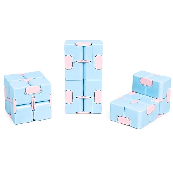 Антистрес кубик-трансформер Infinity Cube IGR133(Blue) пастельні кольори