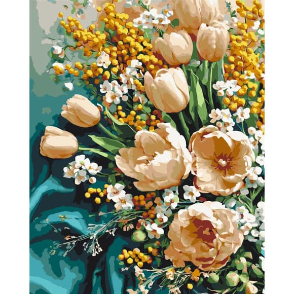 Картина за номерами "Весняні тюльпани" LW3178-01, 40х50 см