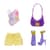 Кукла детская "Виолетта" Rainbow High 547563 серии "My Fashion Style" с аксессуарами