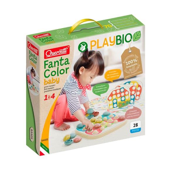 Набор серии Play Bio- Для занятий мозаикой Fantacolor Baby (большие фишки (21 шт.) + доска)