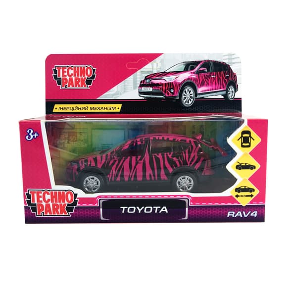 Автомодель GLAMCAR - TOYOTA RAV4 (брусничный)
