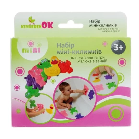 УЦІНКА! Набір міні килимків-іграшок для купання "KINDERENOK" 005841-UC