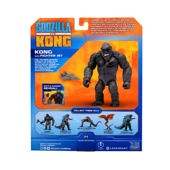 Фигурка Godzilla vs. Kong – Конг с истребителем
