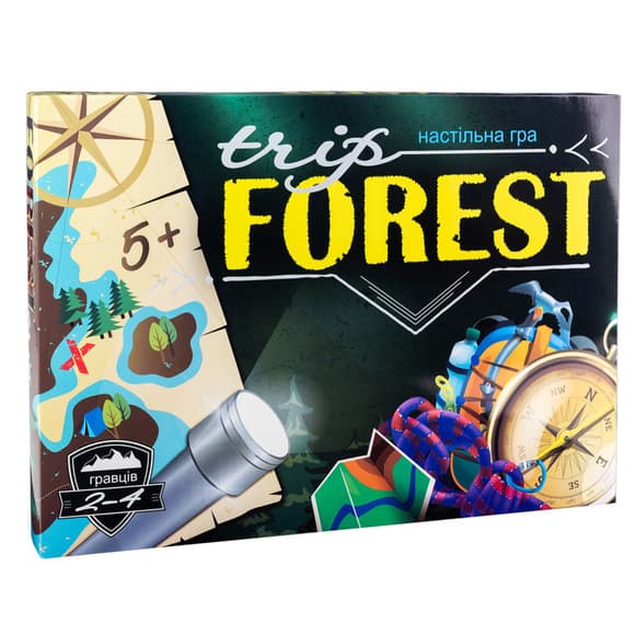 УЦІНКА! Настільна гра-бродилка "Trip Forest" Strateg 30553-UC ігрове поле, 4 фішки, кубик