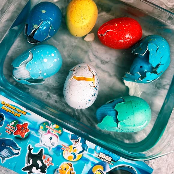 Растущая игрушка в яйце «Ocean Eggs» - Повелители океанов и морей