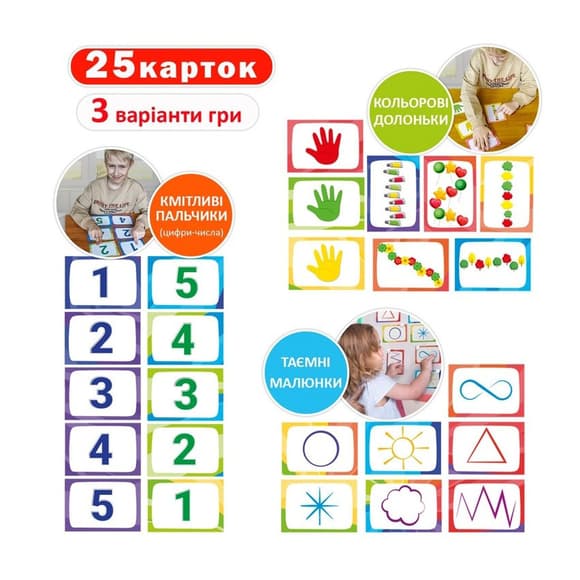 УЦІНКА! Дитячий набір розвиваючих карт "Нейрогра" Ludum ME5032-26-UC
