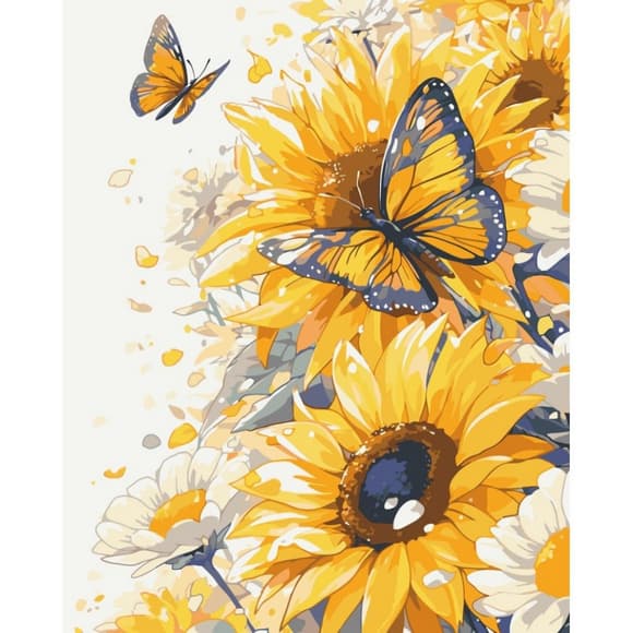 УЦІНКА! Картина за номерами "Жовті квіти" Art Craft 13149-AC-UC 40x50 см