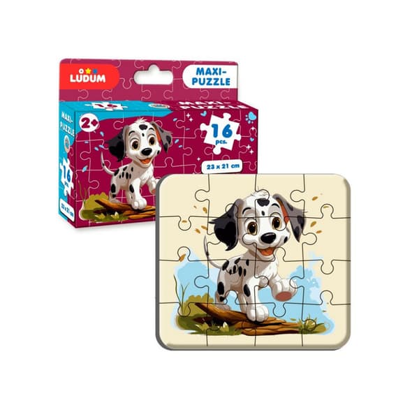 УЦІНКА! Пазл дитячий Maxi-Puzzle "Пісик 2" Ludum ME5032-07-UC 16 елементів