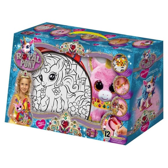 УЦІНКА!!! Набір для творчості "Royal Pony" Danko Toys RP-01-08U-UC з акриловими фарбами