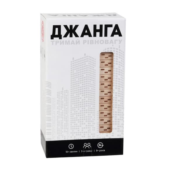 УЦІНКА!!! Настільна гра "Джанга" Arial 910015-UC, 54 дерев'яних "цеглинки"