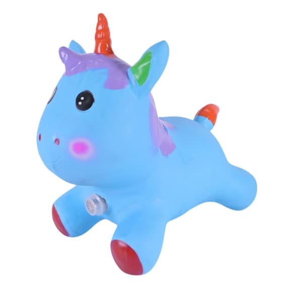 УЦІНКА!!! Дитяча іграшка-стрибун "Єдиноріг" Bambi RB2520(Blue)-UC