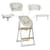 Детский стульчик для кормления 4 в 1 GROWEE ME 1222 Cream