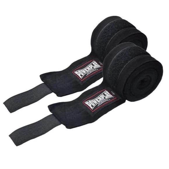 Бинти для боксу 3046 NYLON PowerPlay PP_3046_3m_Black, Чорні (3м)