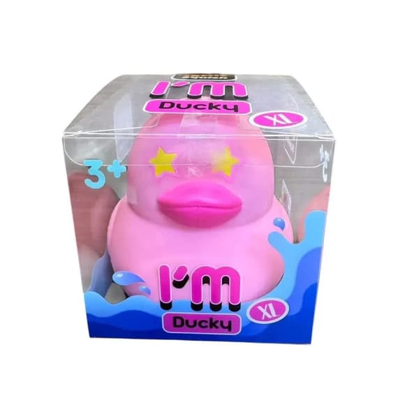 Дитячий антистрес "Крутий заміс - I'm Ducky XL" MonsterGum AS25003 Рожевий