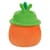 Дитяча м'яка іграшка Морквина Кароліна в капелюсі Squishmallows SQER01214, 19 см