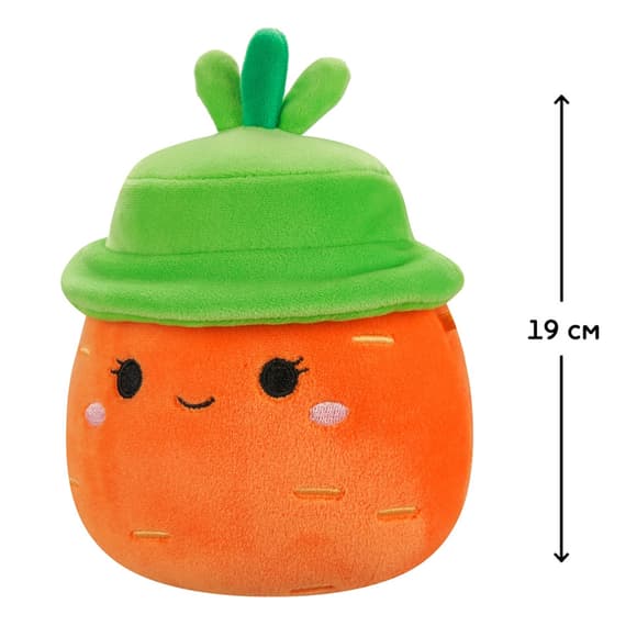 Дитяча м'яка іграшка Морквина Кароліна в капелюсі Squishmallows SQER01214, 19 см