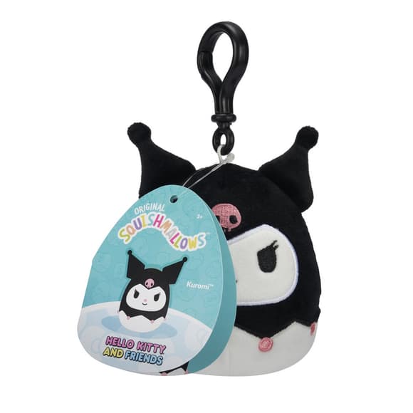 Дитяча м'яка іграшка на кліпсі серії «Хелло Кітті» Куромі Squishmallows SQSN00277, 9 см
