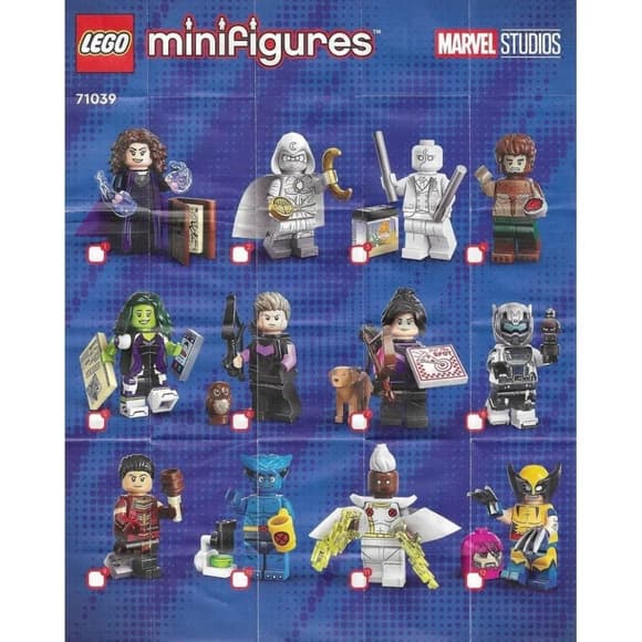 Конструктор LEGO "Мініфігурки Marvel-IP2-2023" 71039, 10 деталей
