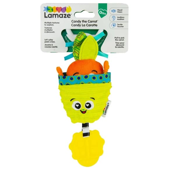 М'яка іграшка-підвіска Морква Lamaze L27381 з прорізувачем