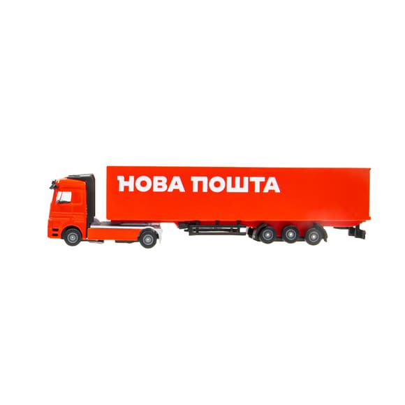 Автомодель – Фура Нова Пошта (червона)