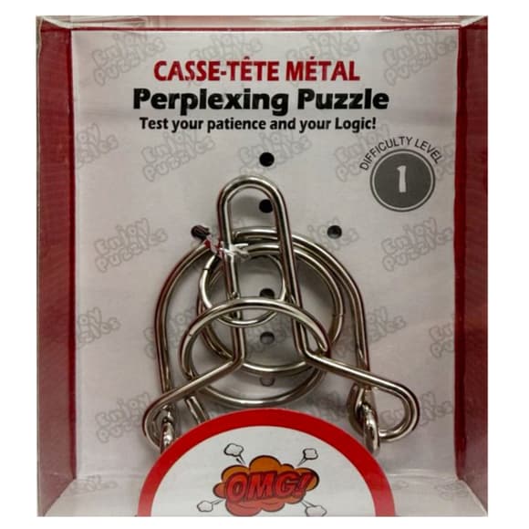 Металлическая головоломка "Perplexing puzzle" 5562D-25, 1 сложность