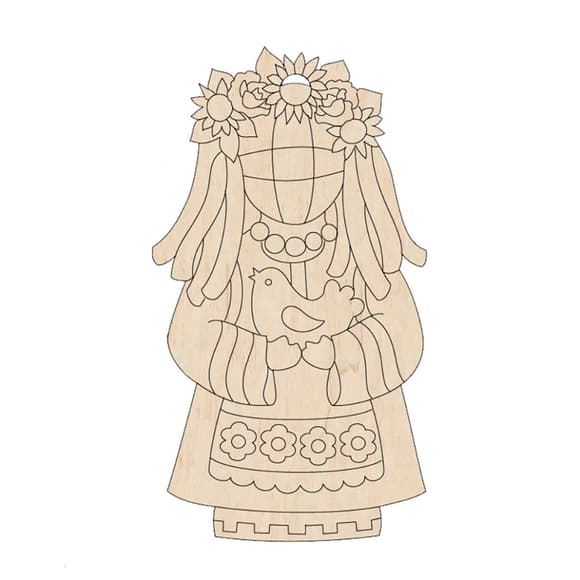 Набор фигурок для раскрашивания и украшения "Кукла-мотанка" Motanka-Doll8, 8 штук