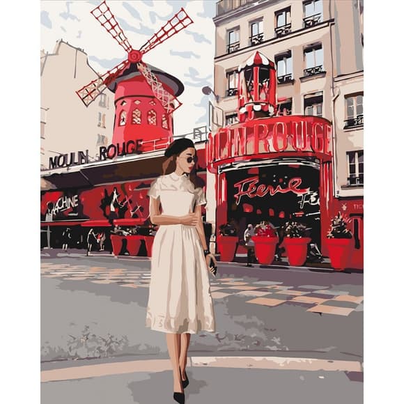 УЦІНКА! Картина за номерами "Moulin Rouge" Ідейка KHO4657-UC, 40х50 см