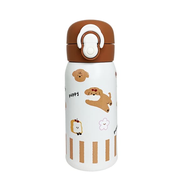 Детский термос-поилка MGZ-0334(Brown) коричневый, 350 мл