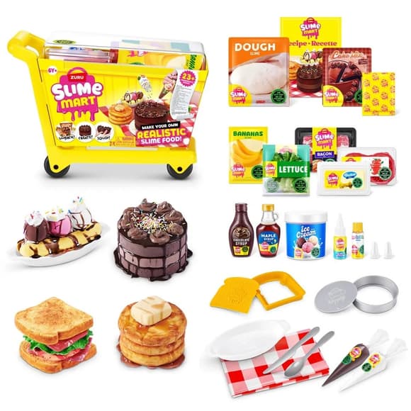 Игровой набор со слаймами "Тележка вкусностей" Slime Mart 15907 серии "Shopping Cart"