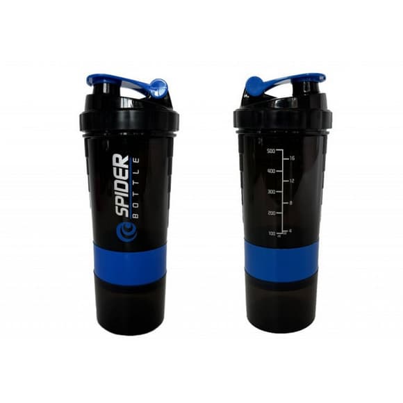 Шейкер спортивный Spider EF-7200-BL 0,5 л, Черно-синий