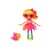 Лялька MINI LALALOOPSY – Веселкова Ейпріл (з аксесуарами)