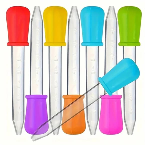 Силиконовая пипетка-дозатор PP-0,5-ML, объемом 5 мл, в ассортименте