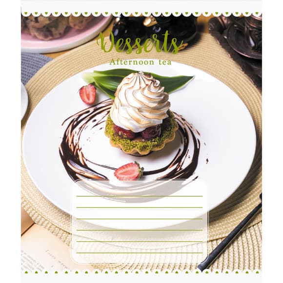 Зошит для школярів "Десерт" 018-590546L-5 у лінію, 18 аркушів