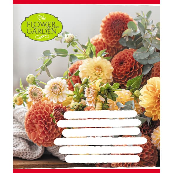 Зошит для школярів "The Flower Garden" 024-590552K-4 у клітинку, 24 аркуші 