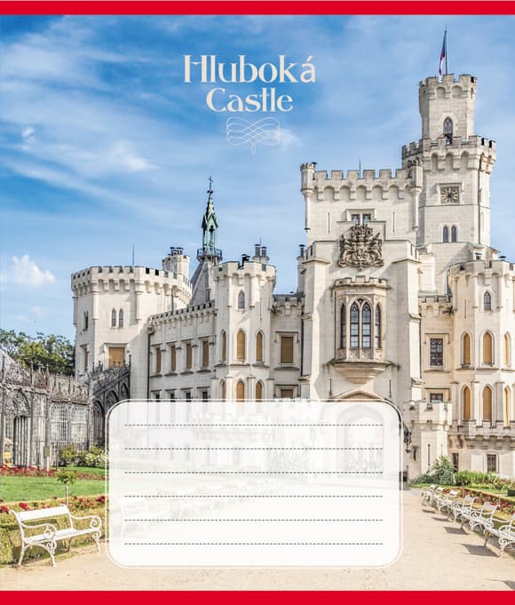 Зошит для школярів "Замки Європи" 024-590561L-4 у лінію, 24 аркуші 