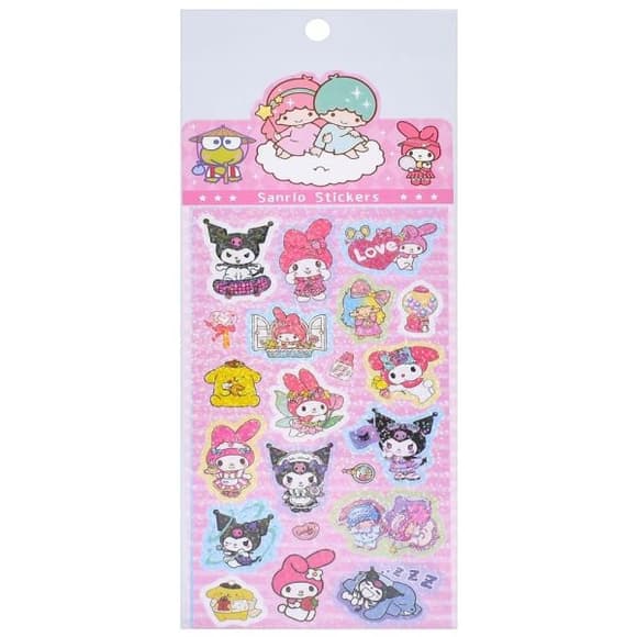 Наклейки декоративные "Sanrio Stickers" SZ240906-15 с блестками