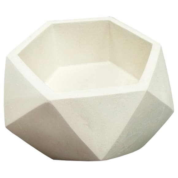 Гіпсове кашпо "Великий багатогранник" GK-10-polyhedron