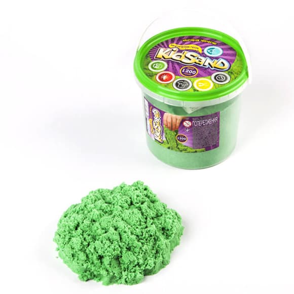 УЦЕНКА!!! Набор креативного творчества "Кинетический песок "KidSand" Danko Toys KS-01-04(Green)-UC