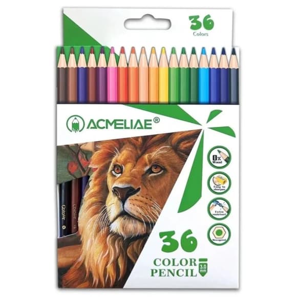 Карандаши для рисования "Woodfree аcmeliae" PCP-036, 36 штук