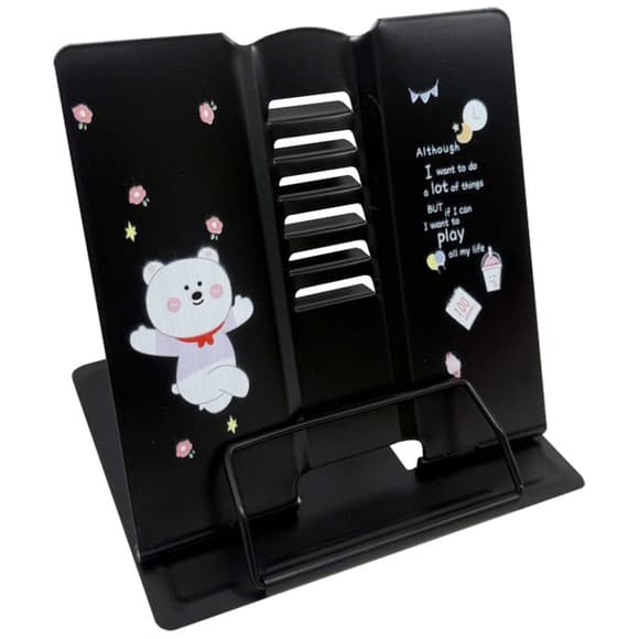 Подставка для книг "Bear" 555-328-S(Black) металлическая