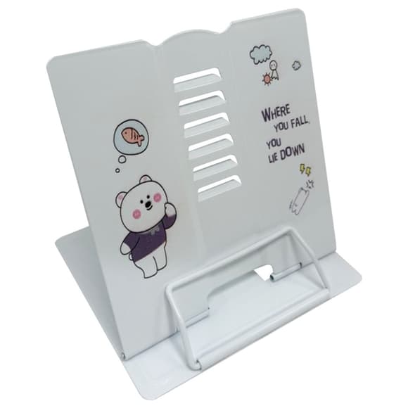 Подставка для книг "Bear" 555-328-S(White) металлическая