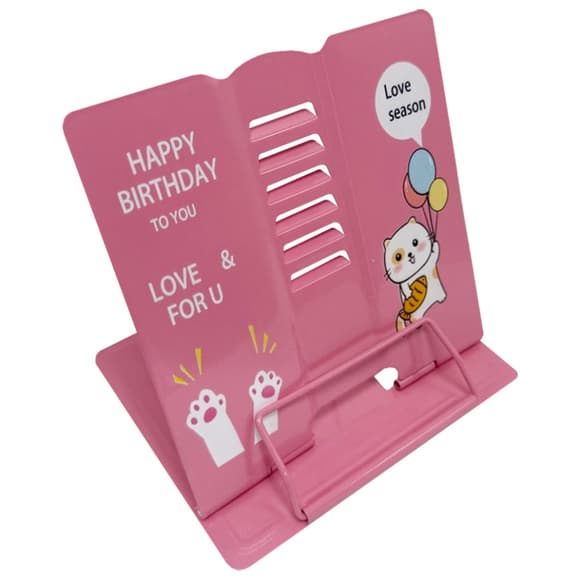 Подставка для книг "Animals" 555-389-S(Pink) металлическая