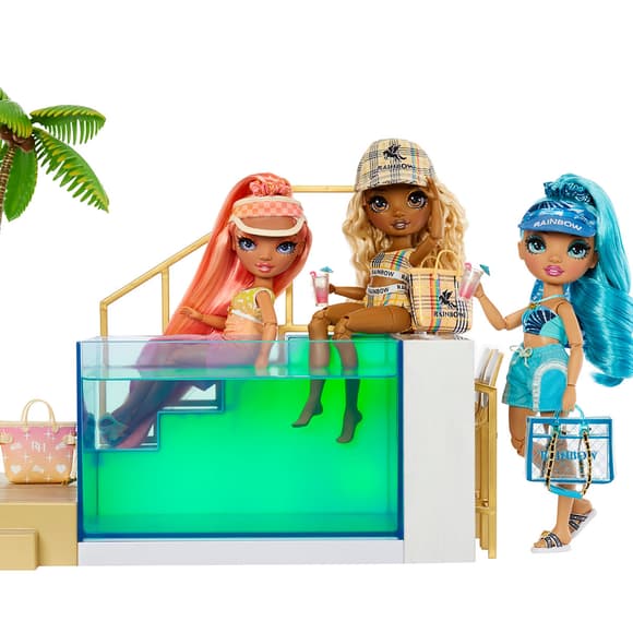Игровой набор для кукол Rainbow High серии Pacific Coast- Вечеринка у бассейна