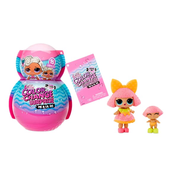 Игровой набор с куклами L.O.L. Surprise! серии Color change Me&My 2в1 – Крошка и сестричка