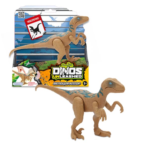 Интерактивная игрушка Dinos Unleashed серии Realistic S2 – Велоцираптор