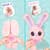 М’яка іграшка Peekapets – Рожевий кролик