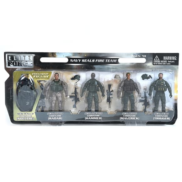Игровой набор фигурок солдат ELITE FORCE  — МОРСКИЕ КОТИКИ (5 фигурок, аксесс.)