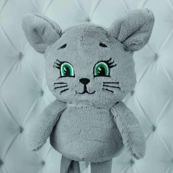 Мягкая игрушка – Котозая серый