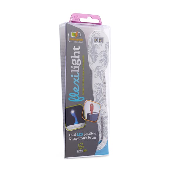 Закладка-фонарик Flexilight Rechargeable - Белые цветы